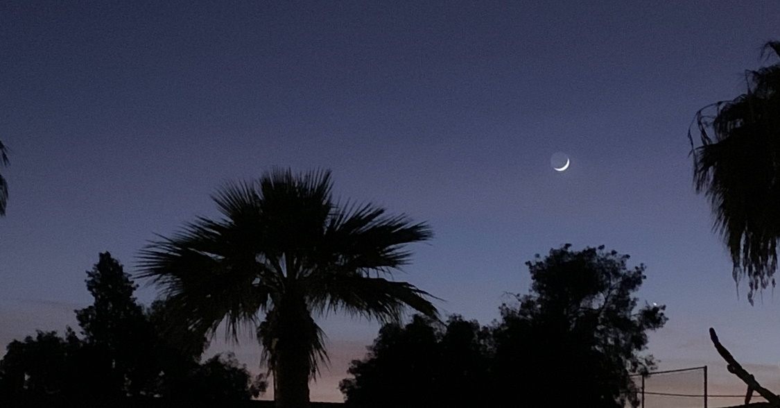 New Moon Photo From Mesa AZ